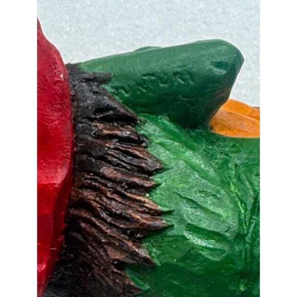 Vintage Steve Tunturi Whittlers Workshop Gnome Holding Crystal Ball Hand Carved - Picture 9 of 10